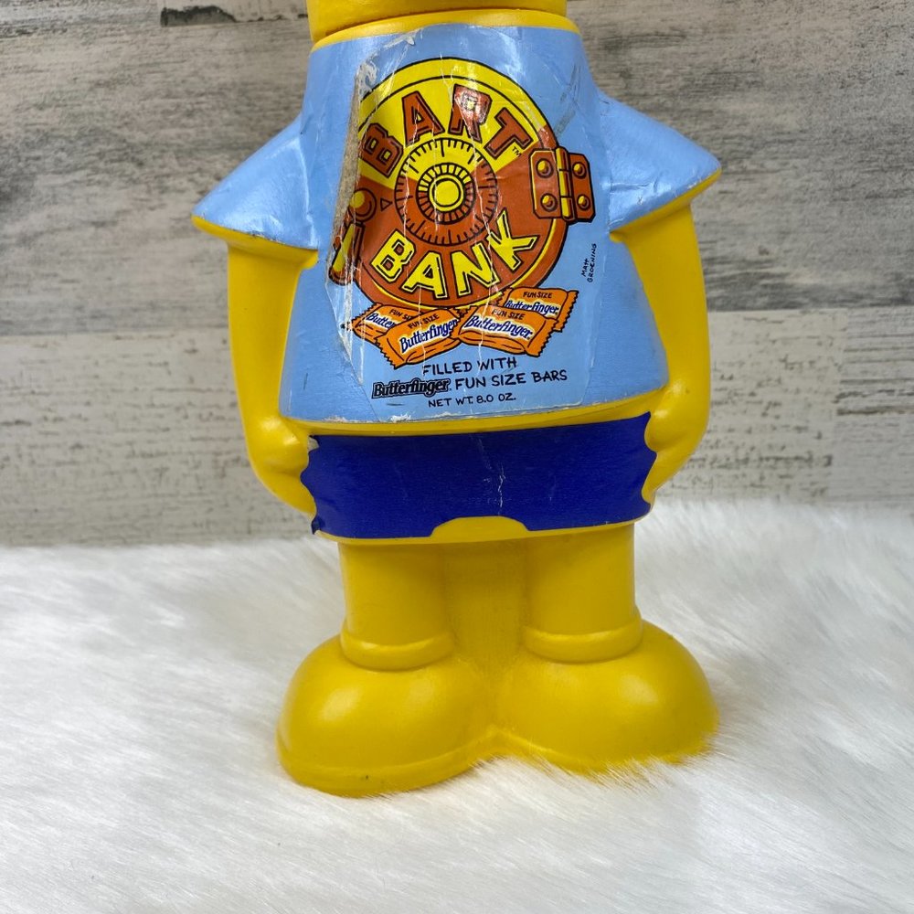 Vintage Butterfinger Plastic Bart Bank 1990 12.5" - Picture 4 of 13